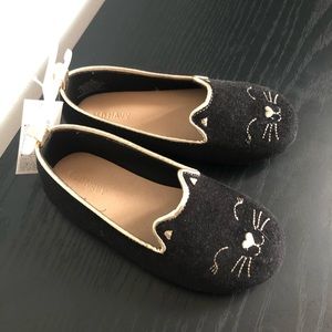 Fauix-Suede Cat Ballet Flats for Toddler Girls